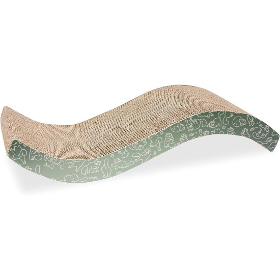Simon's Cat Scratching Cardboard Length: 52 cm W: 21 cm H: 10 cm Wave Simon's Cat Scratching Cardboard Length: 52 cm W: 21 cm H: 10 cm Wave