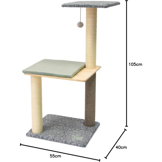 Simon's Cat Scratching Post Length 55 cm Width 40 cm Height 105 cm Simon's Cat Scratching Post Length 55 cm Width 40 cm Height 105 cm