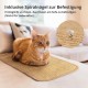 Sisal Cat Scratching Mat, 50 x 25 cm, Velcro + Double-Sided Adhesive Fixation Design, Scratching Board, Scratching Wall for Cats, Adopts a Wrapped Edge Design, Protects Sofa, Carpets, Wall Sisal Cat Scratching Mat, 50 x 25 cm, Velcro + Double-Sided Adhesive Fixation Design, Scratching Board, Scratching Wall for Cats, Adopts a Wrapped Edge Design, Protects Sofa, Carpets, Wall