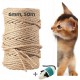 Sisal Rope, 50 Metres Natural Sisal Rope for Cats, Sisal Scratching Post Replacement for Cats, Scratching Post, Scratching Rope, Household, Garden, DIY, Decoration (6 mm, 50 m) Sisal Rope, 50 Metres Natural Sisal Rope for Cats, Sisal Scratching Post Replacement for Cats, Scratching Post, Scratching Rope, Household, Garden, DIY, Decoration (6 mm, 50 m)
