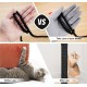 Sisal Rope for Cats, Natural Sisal Rope for Scratching Post 8 mm x 25 m + 1 Grey Pair of Protective Gloves, Black Sisal Rope for Repair and Replacement, Suitable for Garden Decoration, Cat Tree, Cat Sisal Rope for Cats, Natural Sisal Rope for Scratching Post 8 mm x 25 m + 1 Grey Pair of Protective Gloves, Black Sisal Rope for Repair and Replacement, Suitable for Garden Decoration, Cat Tree, Cat
