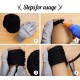 Sisal Rope for Cats, Natural Sisal Rope for Scratching Post 8 mm x 25 m + 1 Grey Pair of Protective Gloves, Black Sisal Rope for Repair and Replacement, Suitable for Garden Decoration, Cat Tree, Cat Sisal Rope for Cats, Natural Sisal Rope for Scratching Post 8 mm x 25 m + 1 Grey Pair of Protective Gloves, Black Sisal Rope for Repair and Replacement, Suitable for Garden Decoration, Cat Tree, Cat