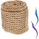 Sisal Rope for Scratching Post 6 mm x 10 m, Sisal Rope, Scratching Post Rope, Scratching Post Cord with 2 Cat Toys, Fully Automatic Cat Hanging Ball Sisal Rope for Scratching Post 6 mm x 10 m, Sisal Rope, Scratching Post Rope, Scratching Post Cord with 2 Cat Toys, Fully Automatic Cat Hanging Ball