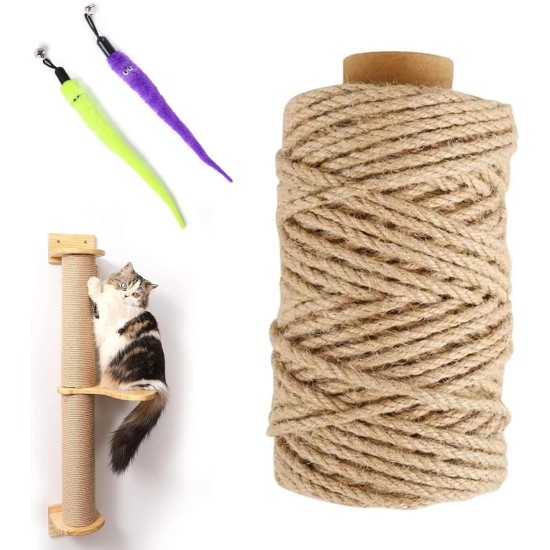 Sisal Rope for Scratching Post, 8 mm x 10 m Natural Sisal Rope, Sisal Rope for Scratching Rope, Sisal Rope, Multi-Purpose Rope Macrame Accessories, Cat Accessories, Household, Garden, DIY, Decoration Sisal Rope for Scratching Post, 8 mm x 10 m Natural Sisal Rope, Sisal Rope for Scratching Rope, Sisal Rope, Multi-Purpose Rope Macrame Accessories, Cat Accessories, Household, Garden, DIY, Decoration
