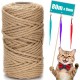 Sisal Rope for Scratching Post, 9 mm x 30 m, Natural Sisal Rope, Sisal Cat Tree Cord Including 3 Cat Toys, Scratching Post Sisal Rope for Cats, Scratching Post, Scratching Rope, Household, DIY, Garden Sisal Rope for Scratching Post, 9 mm x 30 m, Natural Sisal Rope, Sisal Cat Tree Cord Including 3 Cat Toys, Scratching Post Sisal Rope for Cats, Scratching Post, Scratching Rope, Household, DIY, Garden