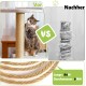 Sisal Rope for Scratching Post, 9 mm x 80 m, Natural Sisal Rope, Sisal Cat Tree Cord Including 3 Cat Toys, Scratching Post Sisal Rope for Cats, Scratching Post, Scratching Rope, Household, DIY, Garden Sisal Rope for Scratching Post, 9 mm x 80 m, Natural Sisal Rope, Sisal Cat Tree Cord Including 3 Cat Toys, Scratching Post Sisal Rope for Cats, Scratching Post, Scratching Rope, Household, DIY, Garden