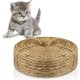 Sisal Rope for Scratching Post, Cat Scratching Rope, 5 mm x 50 m Sisal Cord, Natural Rope Hemp Rope for Scratching Post Replacement, Cat Accessories, Crafts, Decorating Houses (Yellow)