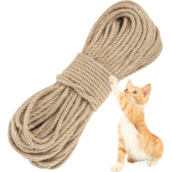 Sisal Rope for Scratching Post Rope, 6 mm/30 Metres, Sisal Rope for Cats, Natural Cats, Scratching Post, Sisal Rope for Scratching Rope, Cat Scratching Post, Sisal Rope, DIY Garden, Household Sisal Rope for Scratching Post Rope, 6 mm/30 Metres, Sisal Rope for Cats, Natural Cats, Scratching Post, Sisal Rope for Scratching Rope, Cat Scratching Post, Sisal Rope, DIY Garden, Household
