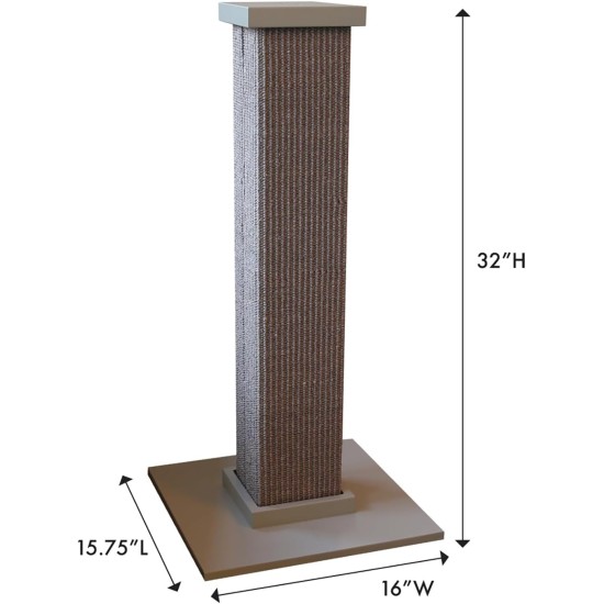 SmartCat Pioneer Pet Ultimate Cat Scratching Post, Grey, 32 Inch (Pack of 1) SmartCat Pioneer Pet Ultimate Cat Scratching Post, Grey, 32 Inch (Pack of 1)