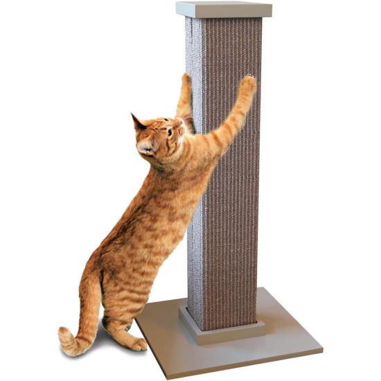 SmartCat Pioneer Pet Ultimate Cat Scratching Post, Grey, 32 Inch (Pack of 1) SmartCat Pioneer Pet Ultimate Cat Scratching Post, Grey, 32 Inch (Pack of 1)