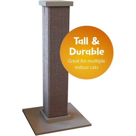 SmartCat Pioneer Pet Ultimate Cat Scratching Post, Grey, 32 Inch (Pack of 1) SmartCat Pioneer Pet Ultimate Cat Scratching Post, Grey, 32 Inch (Pack of 1)