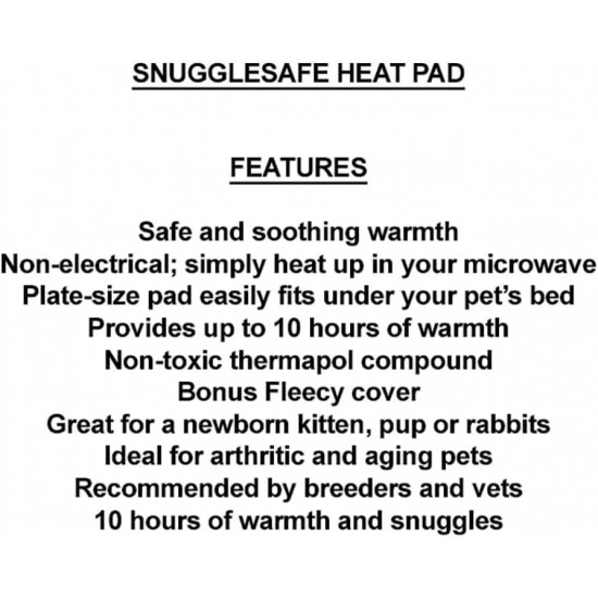 SnuggleSafe Microwave Wireless Heatpad with Fleece Cover (colour may vary) SnuggleSafe Microwave Wireless Heatpad with Fleece Cover (colour may vary)