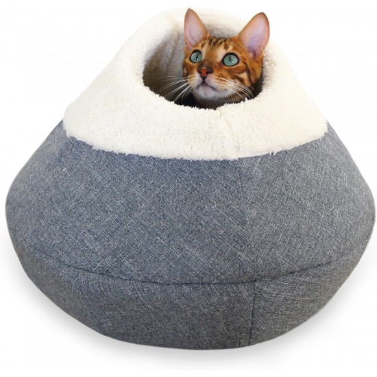 Soft Fabric Round cosy plush cat cave/bed Soft Fabric Round cosy plush cat cave/bed
