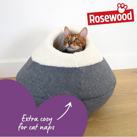 Soft Fabric Round cosy plush cat cave/bed Soft Fabric Round cosy plush cat cave/bed