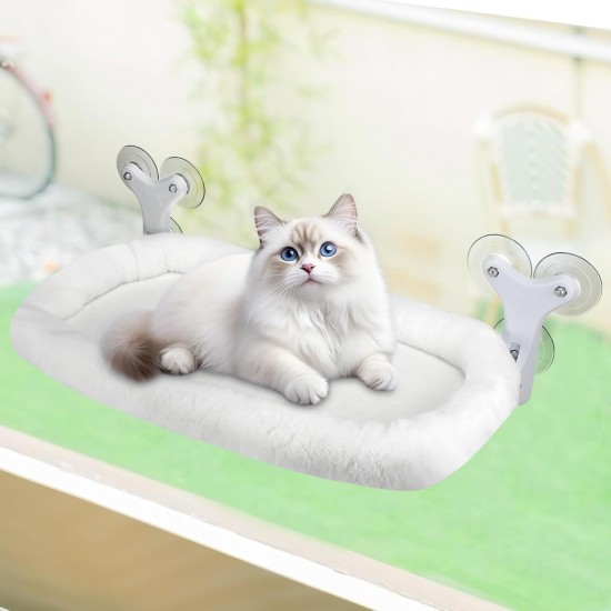 Sprifityy Window Lounger for Cats, with Sturdy Suction Cups, Foldable Cat Bed, Window Hammock, Sunbathing Cat Bed, Pet Bed, Maximum Load 23 kg (Grey, XL) Sprifityy Window Lounger for Cats, with Sturdy Suction Cups, Foldable Cat Bed, Window Hammock, Sunbathing Cat Bed, Pet Bed, Maximum Load 23 kg (Grey, XL)