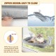 Sprifityy Window Lounger for Cats, with Sturdy Suction Cups, Foldable Cat Bed, Window Hammock, Sunbathing Cat Bed, Pet Bed, Maximum Load 23 kg (Grey, XL)