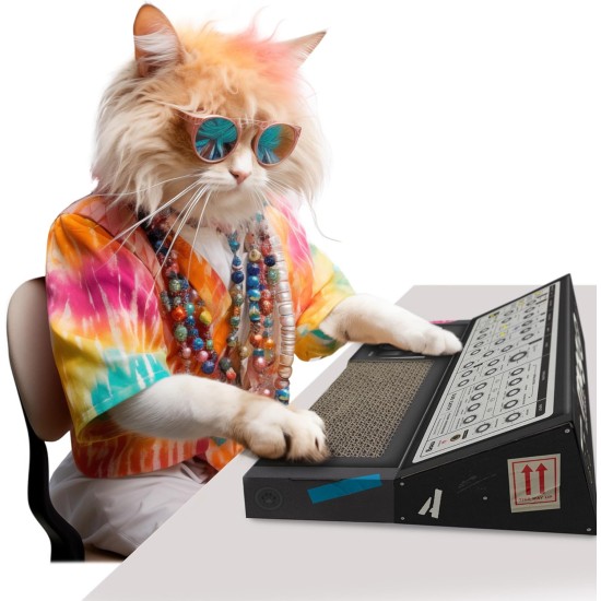 Suck UK Cat Scratcher Synthesiser Cardboard Cat Scratcher Kitten Toy & Cat Toy for Indoor Cats Cat Scratcher & Cat Scratching Board Cat Toy Interactive for Indoor Cats Suck UK Cat Scratcher Synthesiser Cardboard Cat Scratcher Kitten Toy & Cat Toy for Indoor Cats Cat Scratcher & Cat Scratching Board Cat Toy Interactive for Indoor Cats