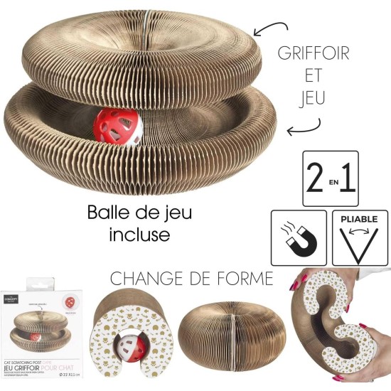 THE CONCEPT FACTORY, AN5254 Pet Calming Bed 43 x 48 x 50 cm, Optimal Comfort for Your Cat, Cute and Decorative Design, Play and Rest Room, Easy Maintenance THE CONCEPT FACTORY, AN5254 Pet Calming Bed 43 x 48 x 50 cm, Optimal Comfort for Your Cat, Cute and Decorative Design, Play and Rest Room, Easy Maintenance