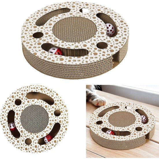 THE CONCEPT FACTORY, AN6074 Cat Bed Scratching Post - Attractive Design - Optimal Comfort - Multifunctional - Easy Care - Durable - Brown - Size 44cm THE CONCEPT FACTORY, AN6074 Cat Bed Scratching Post - Attractive Design - Optimal Comfort - Multifunctional - Easy Care - Durable - Brown - Size 44cm
