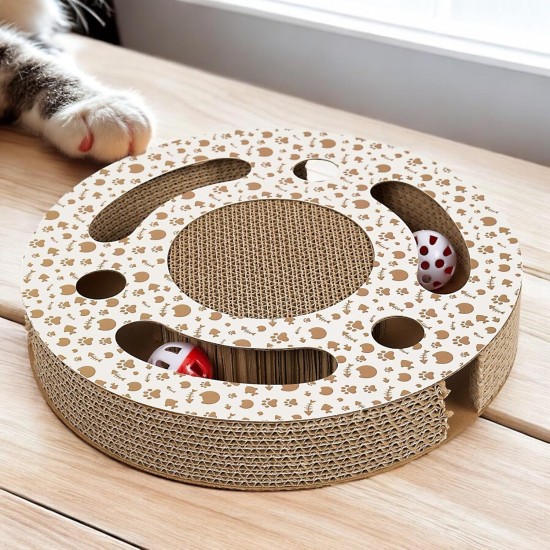 THE CONCEPT FACTORY, AN6074 Cat Bed Scratching Post - Attractive Design - Optimal Comfort - Multifunctional - Easy Care - Durable - Brown - Size 44cm THE CONCEPT FACTORY, AN6074 Cat Bed Scratching Post - Attractive Design - Optimal Comfort - Multifunctional - Easy Care - Durable - Brown - Size 44cm