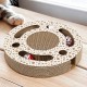 THE CONCEPT FACTORY, AN6074 Cat Bed Scratching Post - Attractive Design - Optimal Comfort - Multifunctional - Easy Care - Durable - Brown - Size 44cm