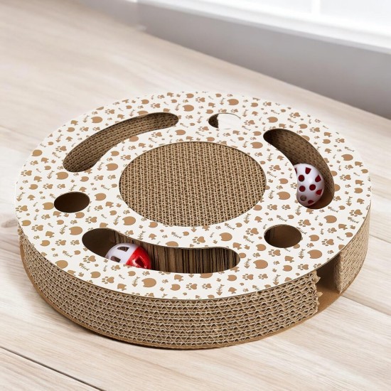 THE CONCEPT FACTORY, AN6074 Cat Bed Scratching Post - Attractive Design - Optimal Comfort - Multifunctional - Easy Care - Durable - Brown - Size 44cm THE CONCEPT FACTORY, AN6074 Cat Bed Scratching Post - Attractive Design - Optimal Comfort - Multifunctional - Easy Care - Durable - Brown - Size 44cm