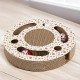 THE CONCEPT FACTORY, AN6074 Cat Bed Scratching Post - Attractive Design - Optimal Comfort - Multifunctional - Easy Care - Durable - Brown - Size 44cm