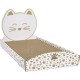THE CONCEPT FACTORY, AN6074 Cat Bed Scratching Post - Attractive Design - Optimal Comfort - Multifunctional - Easy Care - Durable - Brown - Size 44cm