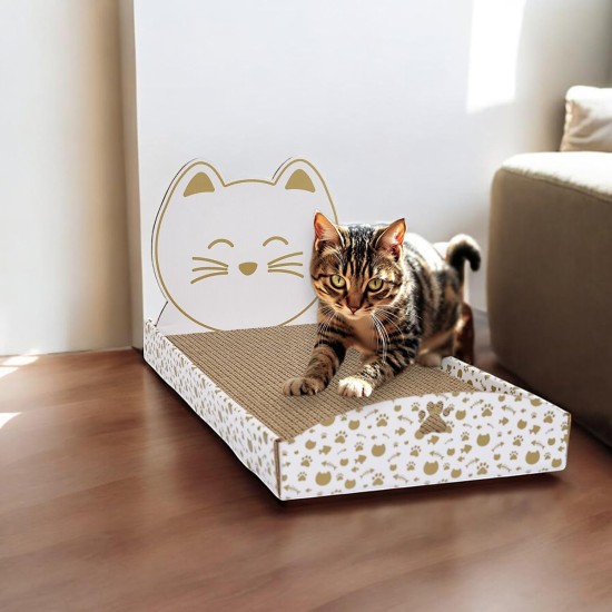 THE CONCEPT FACTORY, AN6074 Cat Bed Scratching Post - Attractive Design - Optimal Comfort - Multifunctional - Easy Care - Durable - Brown - Size 44cm THE CONCEPT FACTORY, AN6074 Cat Bed Scratching Post - Attractive Design - Optimal Comfort - Multifunctional - Easy Care - Durable - Brown - Size 44cm