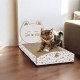 THE CONCEPT FACTORY, AN6074 Cat Bed Scratching Post - Attractive Design - Optimal Comfort - Multifunctional - Easy Care - Durable - Brown - Size 44cm