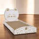 THE CONCEPT FACTORY, AN6074 Cat Bed Scratching Post - Attractive Design - Optimal Comfort - Multifunctional - Easy Care - Durable - Brown - Size 44cm