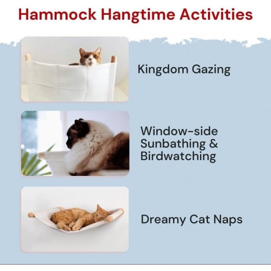 TINMAGI Climbing Wall Cats, Cat Hammock, Cat Ladder with Sleeping Area, Cat Hammock, Cat Wall Elements, Wall Scratching Post, Cat Bed for Climbing, Made of Wood, with Mounting Accessories TINMAGI Climbing Wall Cats, Cat Hammock, Cat Ladder with Sleeping Area, Cat Hammock, Cat Wall Elements, Wall Scratching Post, Cat Bed for Climbing, Made of Wood, with Mounting Accessories