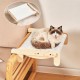 TOTHDATE Cat Bed for Windowsill, Hammock Cat Window Sill Cat for Hanging Cat Bed, Heating for Window Bed Sides, Floor Heater Drawers, White