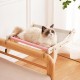 TOTHDATE Cat Bed for Windowsill, Hammock Cat Window Sill Cat for Hanging Cat Bed, Heating for Window Bed Sides, Floor Heater Drawers, White