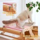 TOTHDATE Cat Bed for Windowsill, Hammock Cat Window Sill Cat for Hanging Cat Bed, Heating for Window Bed Sides, Floor Heater Drawers, White