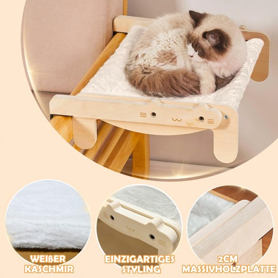 TOTHDATE Cat Bed for Windowsill, Hammock Cat Window Sill Cat for Hanging Cat Bed, Heating for Window Bed Sides, Floor Heater Drawers, White TOTHDATE Cat Bed for Windowsill, Hammock Cat Window Sill Cat for Hanging Cat Bed, Heating for Window Bed Sides, Floor Heater Drawers, White