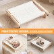 TOTHDATE Cat Bed for Windowsill, Hammock Cat Window Sill Cat for Hanging Cat Bed, Heating for Window Bed Sides, Floor Heater Drawers, White
