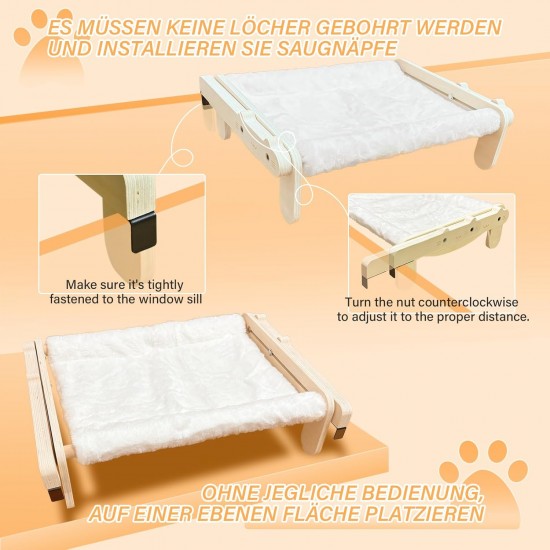 TOTHDATE Cat Bed for Windowsill, Hammock Cat Window Sill Cat for Hanging Cat Bed, Heating for Window Bed Sides, Floor Heater Drawers, White TOTHDATE Cat Bed for Windowsill, Hammock Cat Window Sill Cat for Hanging Cat Bed, Heating for Window Bed Sides, Floor Heater Drawers, White