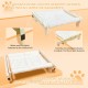 TOTHDATE Cat Bed for Windowsill, Hammock Cat Window Sill Cat for Hanging Cat Bed, Heating for Window Bed Sides, Floor Heater Drawers, White