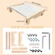 TOTHDATE Cat Bed for Windowsill, Hammock Cat Window Sill Cat for Hanging Cat Bed, Heating for Window Bed Sides, Floor Heater Drawers, White