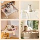 TOTHDATE Cat Bed for Windowsill, Hammock Cat Window Sill Cat for Hanging Cat Bed, Heating for Window Bed Sides, Floor Heater Drawers, White
