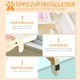 TOTHDATE Cat Bed for Windowsill, Hammock Cat Window Sill Cat for Hanging Cat Bed Heating for Window Bed Sides Floor Heater Drawers Pink TOTHDATE Cat Bed for Windowsill, Hammock Cat Window Sill Cat for Hanging Cat Bed Heating for Window Bed Sides Floor Heater Drawers Pink