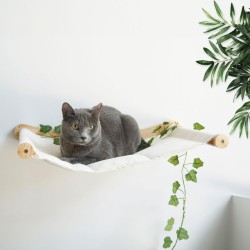 TREKAM Cat Bed Wall - Cat Hammock Wall Elegant and Stable - Cat Lounger Wall for Cats up to 12 kg - Cat Climbing Wall - Cat Wall Elements - Cat Wall Lying Place Comfortable TREKAM Cat Bed Wall - Cat Hammock Wall Elegant and Stable - Cat Lounger Wall for Cats up to 12 kg - Cat Climbing Wall - Cat Wall Elements - Cat Wall Lying Place Comfortable