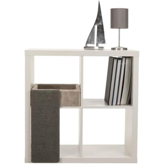 TRIXIE Cat Shelf Soft Cave for Shelving, Square Cat Bed, Accessories for Cats, Cat Bed Bookshelf 33 x 48 x 37 cm TRIXIE Cat Shelf Soft Cave for Shelving, Square Cat Bed, Accessories for Cats, Cat Bed Bookshelf 33 x 48 x 37 cm