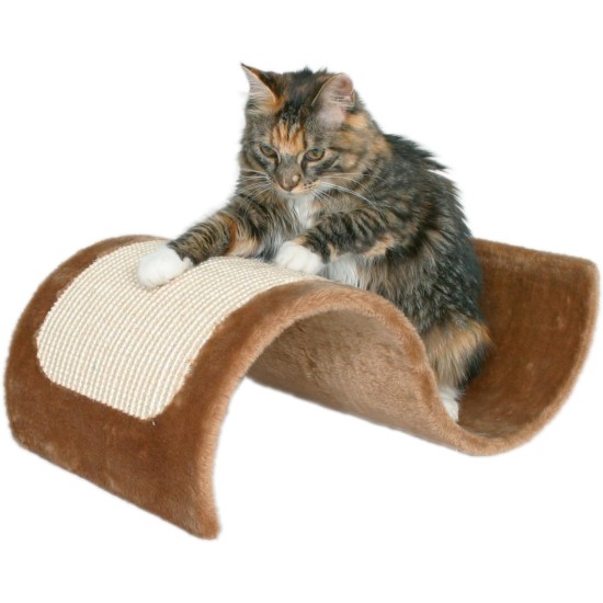 TRIXIE Cuddly Cave with Tunnel, Sisal Scratching Surface Grey TRIXIE Cuddly Cave with Tunnel, Sisal Scratching Surface Grey