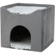 TRIXIE Harvey 375010 Cat Cave - 38 x 38 x 38 cm - Grey Cat House with Reversible Cushion, Foam Filling and Additional Cuddly Bed - Space-saving, Ideal for Cats up to 10 kg TRIXIE Harvey 375010 Cat Cave - 38 x 38 x 38 cm - Grey Cat House with Reversible Cushion, Foam Filling and Additional Cuddly Bed - Space-saving, Ideal for Cats up to 10 kg