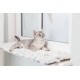 TRIXIE Harvey 38041 Non-Slip and Extra Soft Cat Mat for Window Sill 90 x 28 cm White/Black TRIXIE Harvey 38041 Non-Slip and Extra Soft Cat Mat for Window Sill 90 x 28 cm White/Black