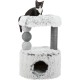 TRIXIE Harvey 44540 Cat Tree 73 cm in Grey - Small Cat Tree with Cuddly Cave and Cosy Lying Surface, Comfortable & Stable TRIXIE Harvey 44540 Cat Tree 73 cm in Grey - Small Cat Tree with Cuddly Cave and Cosy Lying Surface, Comfortable & Stable
