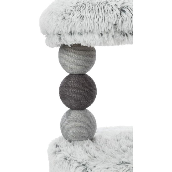 TRIXIE Harvey 44540 Cat Tree 73 cm in Grey - Small Cat Tree with Cuddly Cave and Cosy Lying Surface, Comfortable & Stable TRIXIE Harvey 44540 Cat Tree 73 cm in Grey - Small Cat Tree with Cuddly Cave and Cosy Lying Surface, Comfortable & Stable