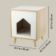TRIXIE Isa 36312 Cat Cave for Large and Small Cats - Indoor Cat House in Wood Look (MDF) with Removable Plush Cushion, Maximum Load 25 kg - 40 x 50 x 40 cm TRIXIE Isa 36312 Cat Cave for Large and Small Cats - Indoor Cat House in Wood Look (MDF) with Removable Plush Cushion, Maximum Load 25 kg - 40 x 50 x 40 cm